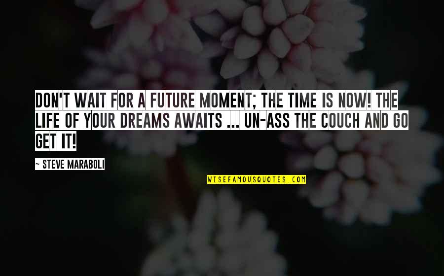 Dreams And Success Quotes By Steve Maraboli: Don't wait for a future moment; the time
