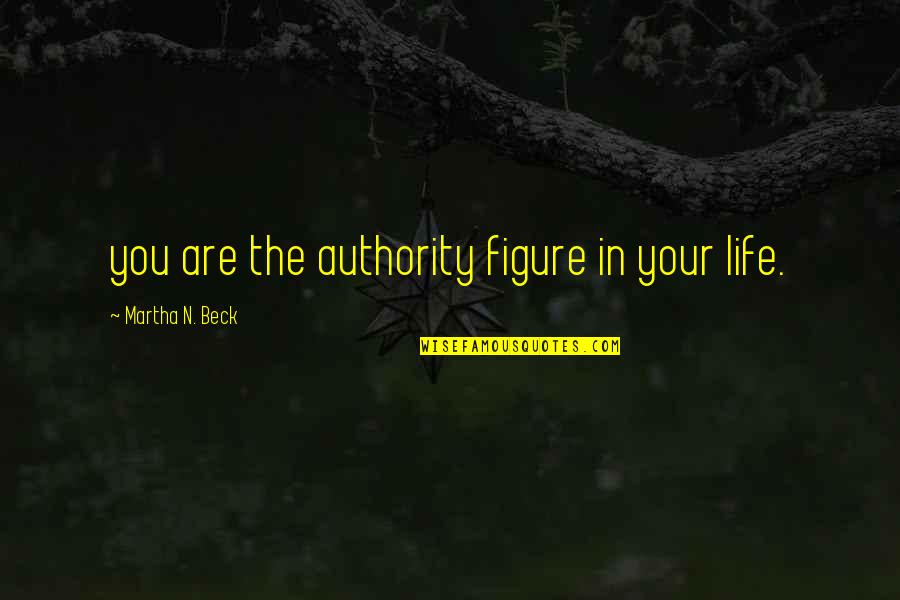 Dreams Dumbledore Quotes By Martha N. Beck: you are the authority figure in your life.