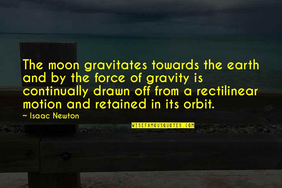 Dreams That Dont Come True Quotes By Isaac Newton: The moon gravitates towards the earth and by