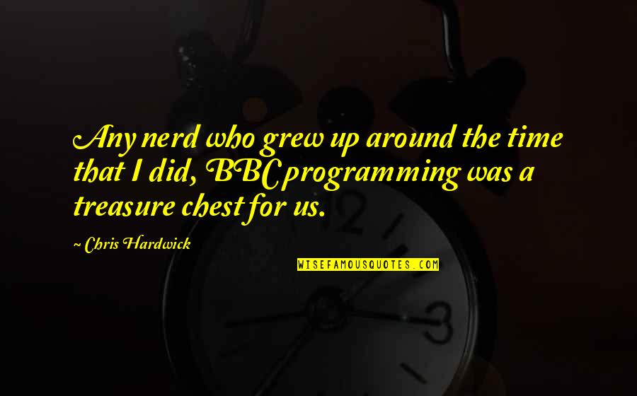 Dregs Synonym Quotes By Chris Hardwick: Any nerd who grew up around the time