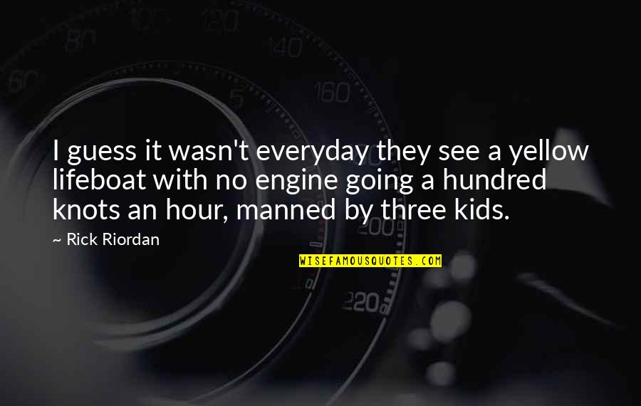 Drenar In Spanish Quotes By Rick Riordan: I guess it wasn't everyday they see a Drenar In Spanish Quotes By Rick Riordan: I guess it wasn't everyday they see a