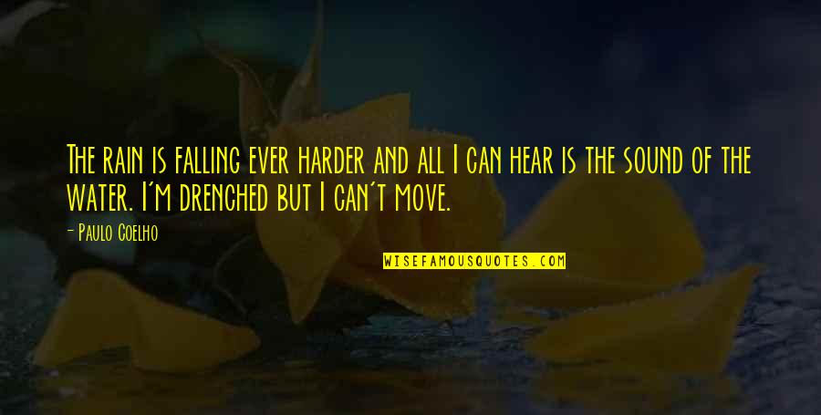 Drenched Quotes By Paulo Coelho: The rain is falling ever harder and all