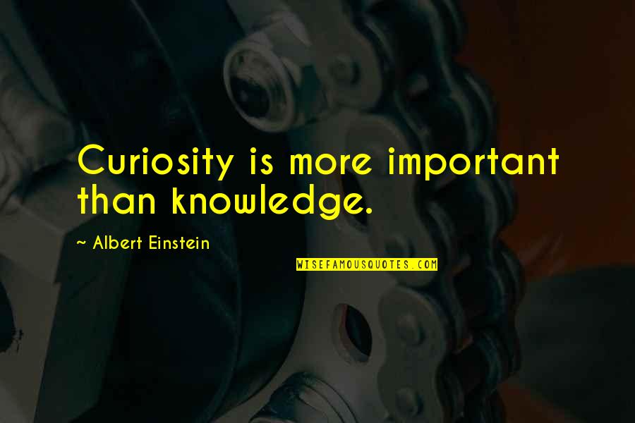 Dressing Style Quotes By Albert Einstein: Curiosity is more important than knowledge.