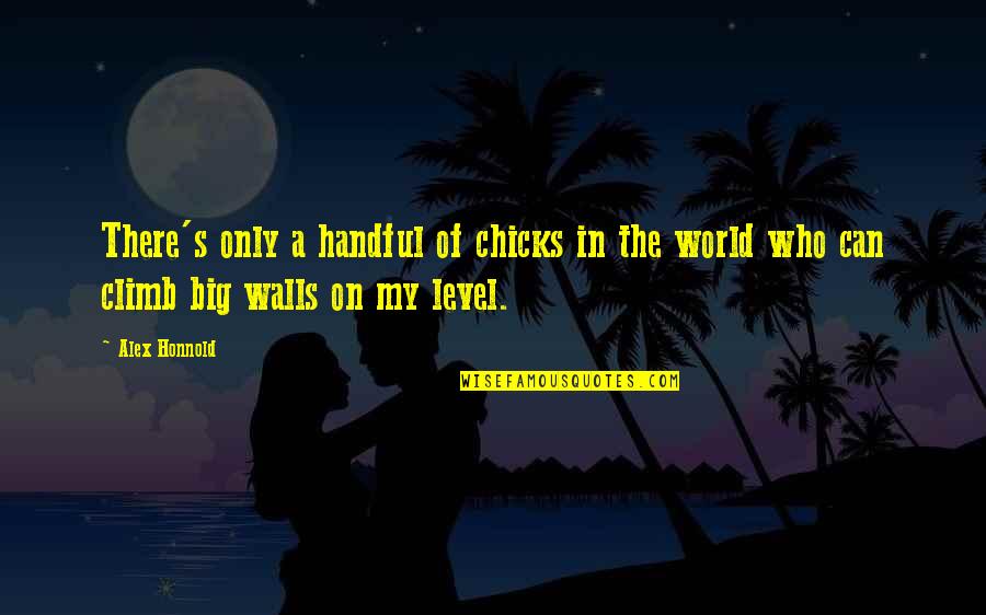 Drew Brees Motivational Quotes By Alex Honnold: There's only a handful of chicks in the