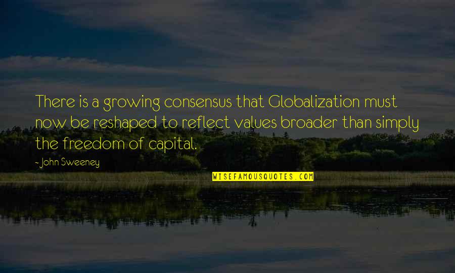 Drew Endy Quotes By John Sweeney: There is a growing consensus that Globalization must