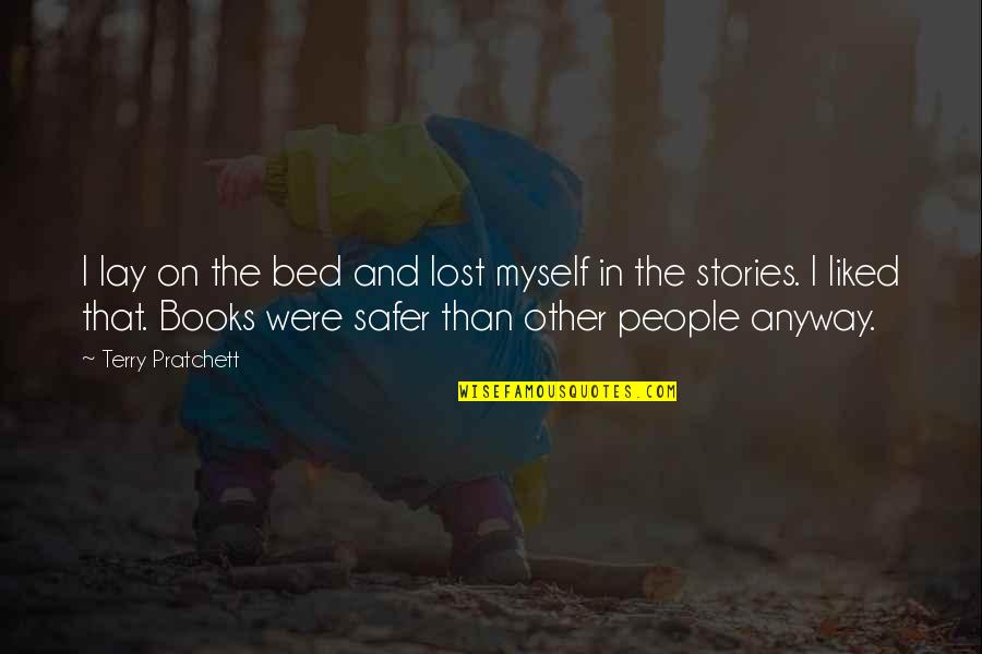 Dribs And Drabs Quotes By Terry Pratchett: I lay on the bed and lost myself Dribs And Drabs Quotes By Terry Pratchett: I lay on the bed and lost myself
