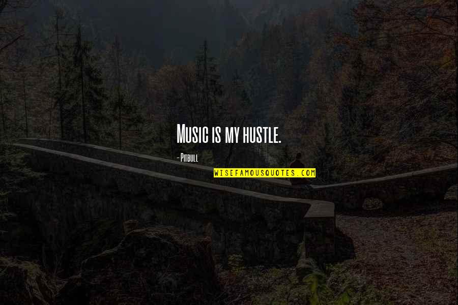 Dried Leaves Quotes By Pitbull: Music is my hustle.