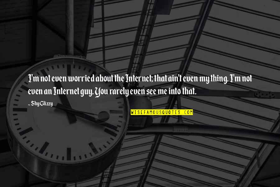 Driesen Eye Quotes By Shy Glizzy: I'm not even worried about the Internet; that