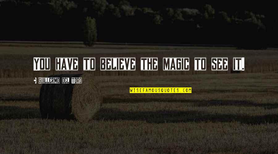 Drifting Away Relationship Quotes By Guillermo Del Toro: You have to believe the magic to see