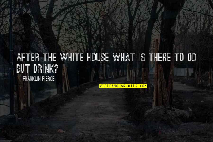 Drink What Quotes By Franklin Pierce: After the White House what is there to Drink What Quotes By Franklin Pierce: After the White House what is there to