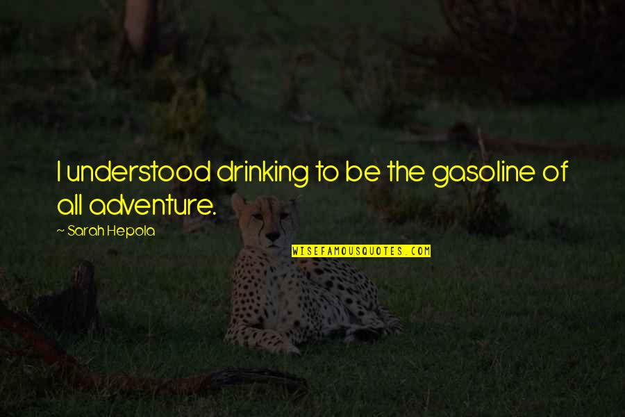 Drinking Alcohol Too Much Quotes By Sarah Hepola: I understood drinking to be the gasoline of Drinking Alcohol Too Much Quotes By Sarah Hepola: I understood drinking to be the gasoline of