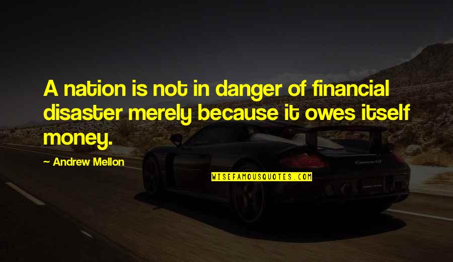 Drinking Establishment Quotes By Andrew Mellon: A nation is not in danger of financial