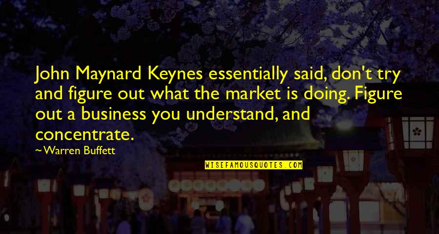 Drinking Ketones Quotes By Warren Buffett: John Maynard Keynes essentially said, don't try and