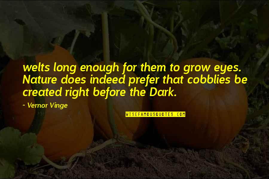 Drinking My Pain Away Quotes By Vernor Vinge: welts long enough for them to grow eyes.