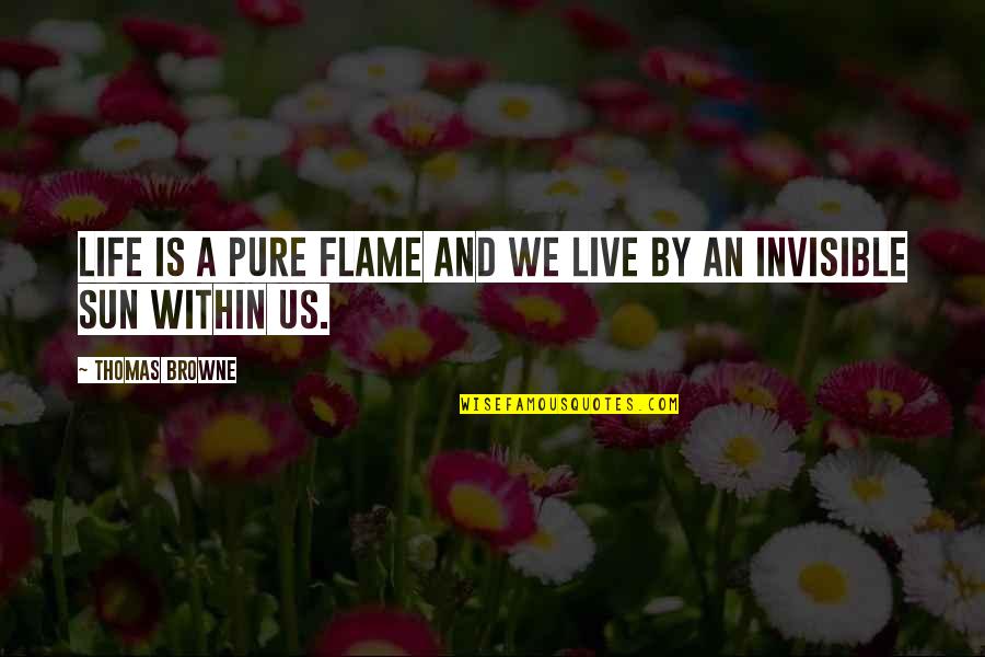 Drive With Friends Quotes By Thomas Browne: Life is a pure flame and we live