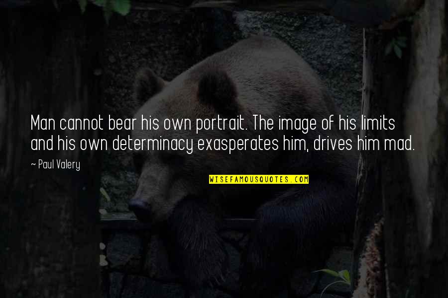 Drives Quotes By Paul Valery: Man cannot bear his own portrait. The image