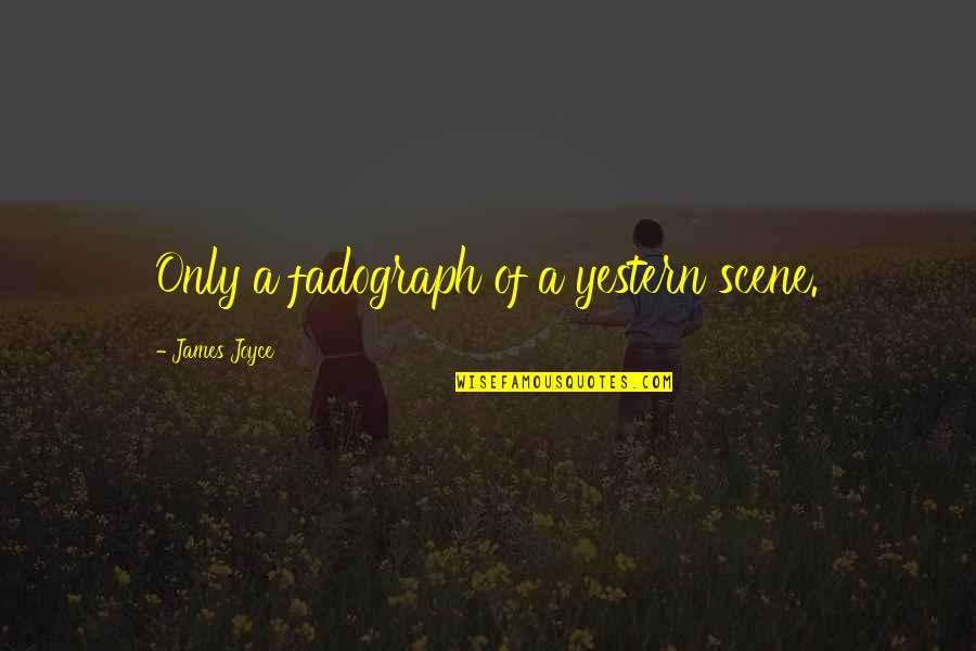 Driving Safe Quotes By James Joyce: Only a fadograph of a yestern scene. Driving Safe Quotes By James Joyce: Only a fadograph of a yestern scene.