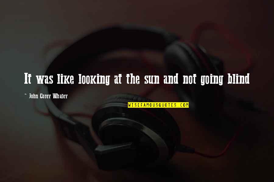 Drobac Rade Quotes By John Corey Whaley: It was like looking at the sun and