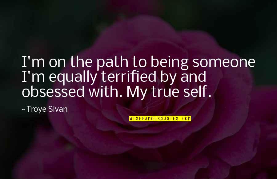Dronethusiast Quotes By Troye Sivan: I'm on the path to being someone I'm
