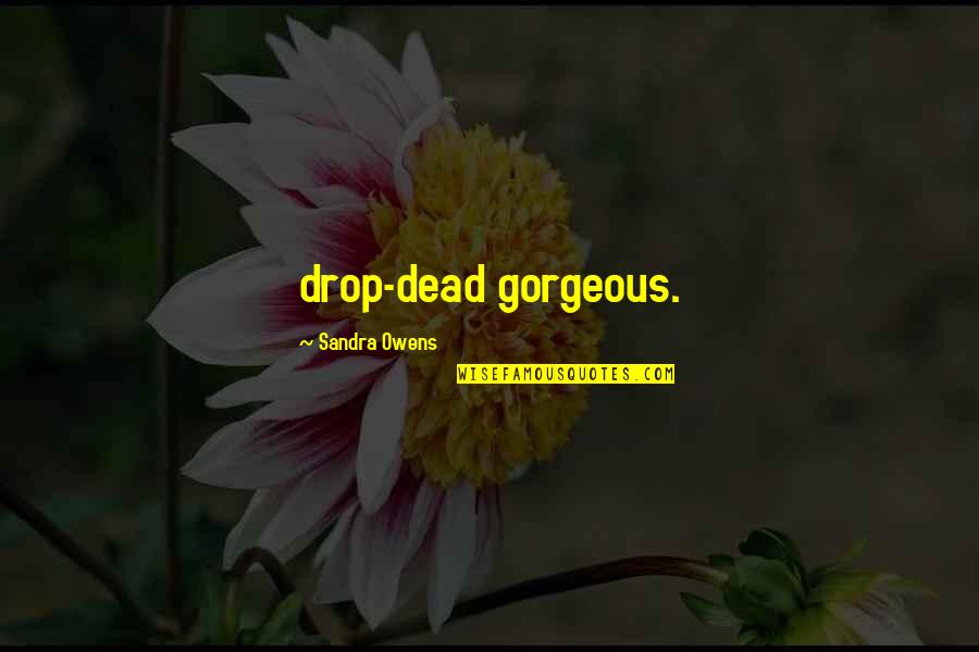 Drop Dead Gorgeous Quotes By Sandra Owens: drop-dead gorgeous.