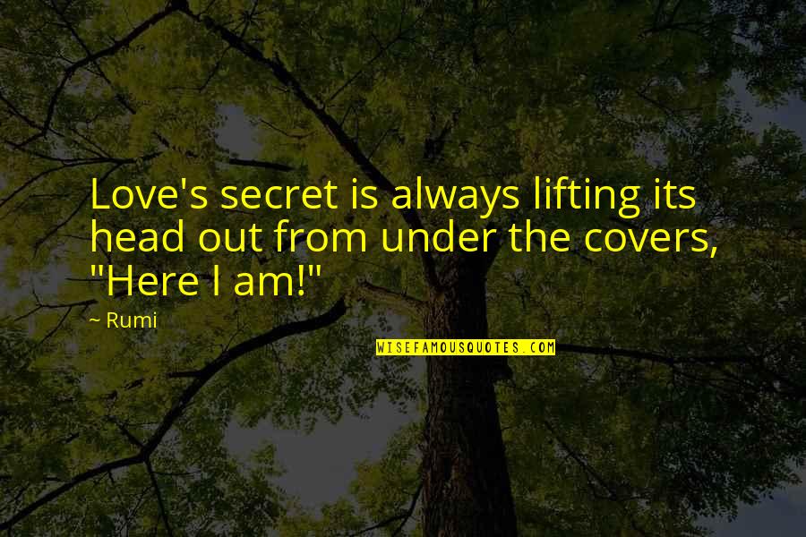 Droste Cocoa Quotes By Rumi: Love's secret is always lifting its head out