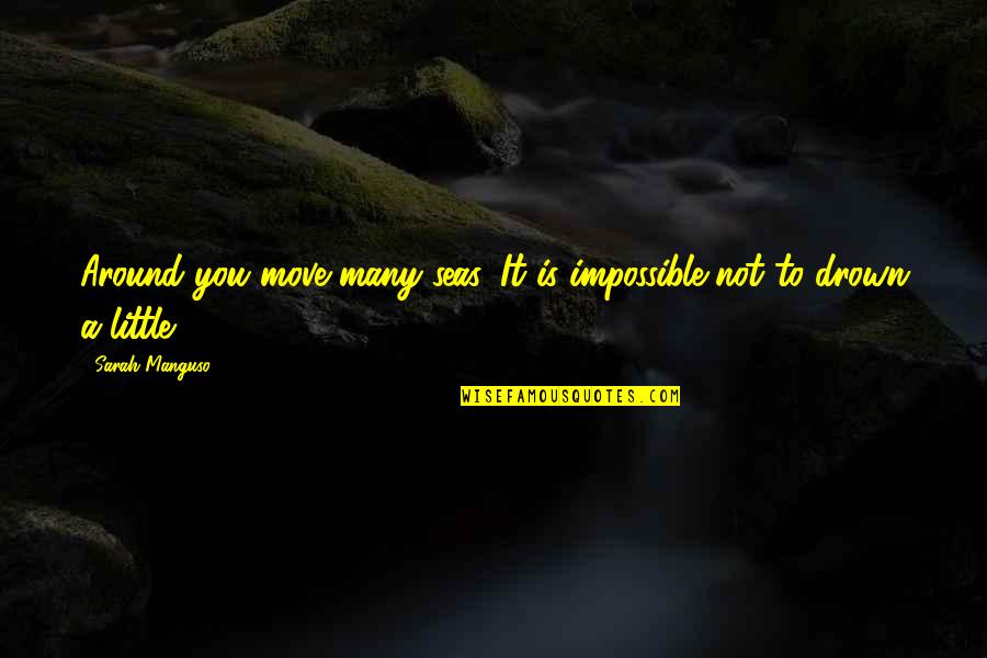 Drown In The Sea Quotes By Sarah Manguso: Around you move many seas. It is impossible