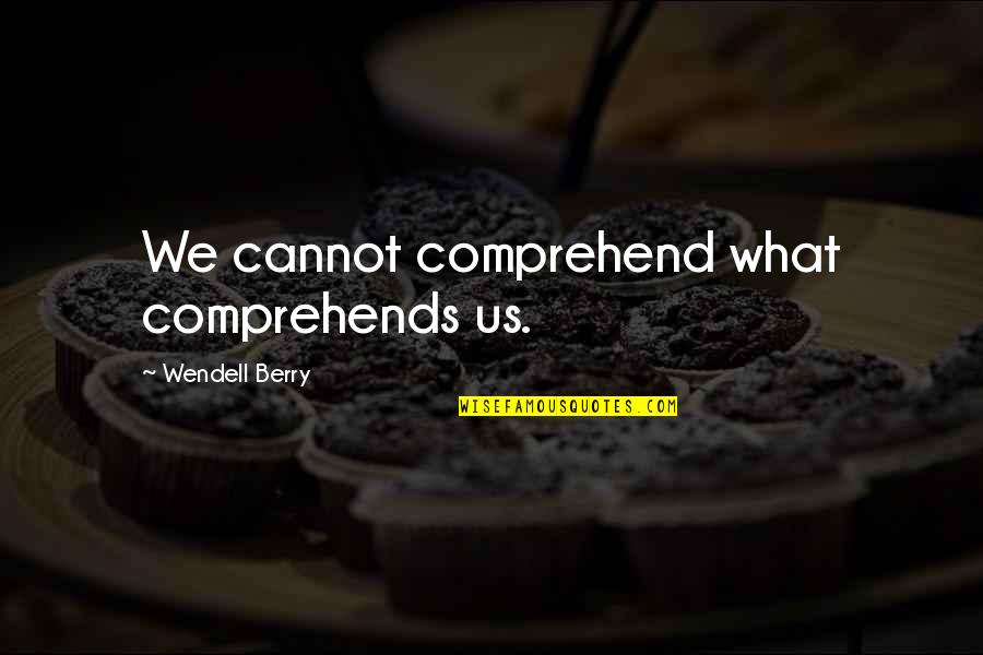 Drown Me In Love Quotes By Wendell Berry: We cannot comprehend what comprehends us.