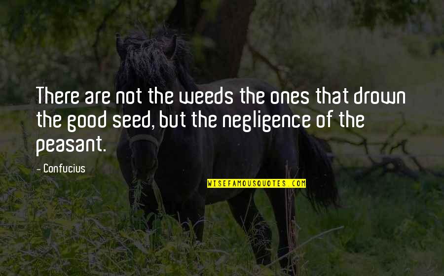 Drown Quotes By Confucius: There are not the weeds the ones that