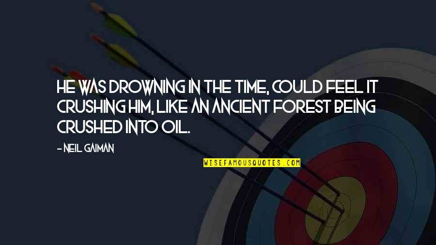 Drowning In Quotes By Neil Gaiman: He was drowning in the Time, could feel