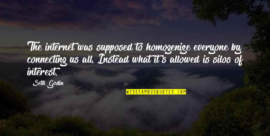 Drrr Quotes By Seth Godin: The internet was supposed to homogenize everyone by Drrr Quotes By Seth Godin: The internet was supposed to homogenize everyone by