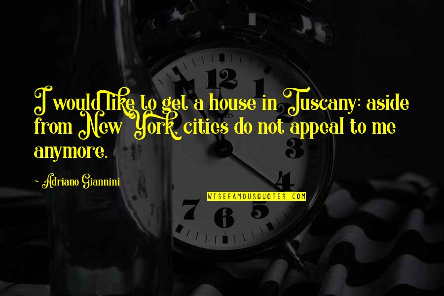 Drsny Quotes By Adriano Giannini: I would like to get a house in