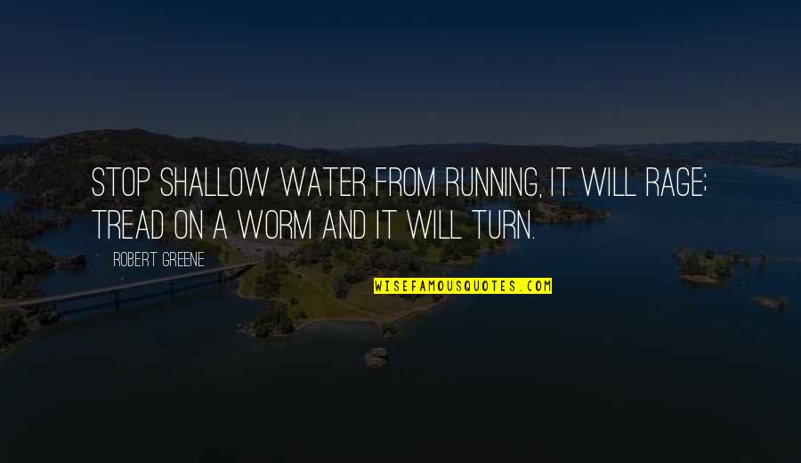 Druckman Scott Quotes By Robert Greene: Stop shallow water from running, it will rage;