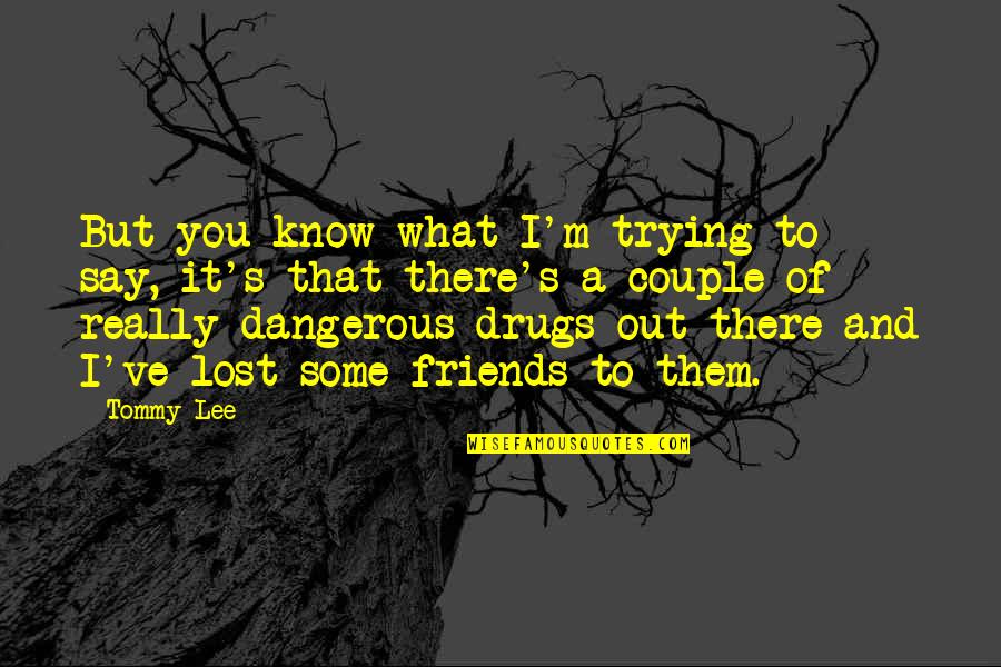 Drugs And Friends Quotes By Tommy Lee: But you know what I'm trying to say,