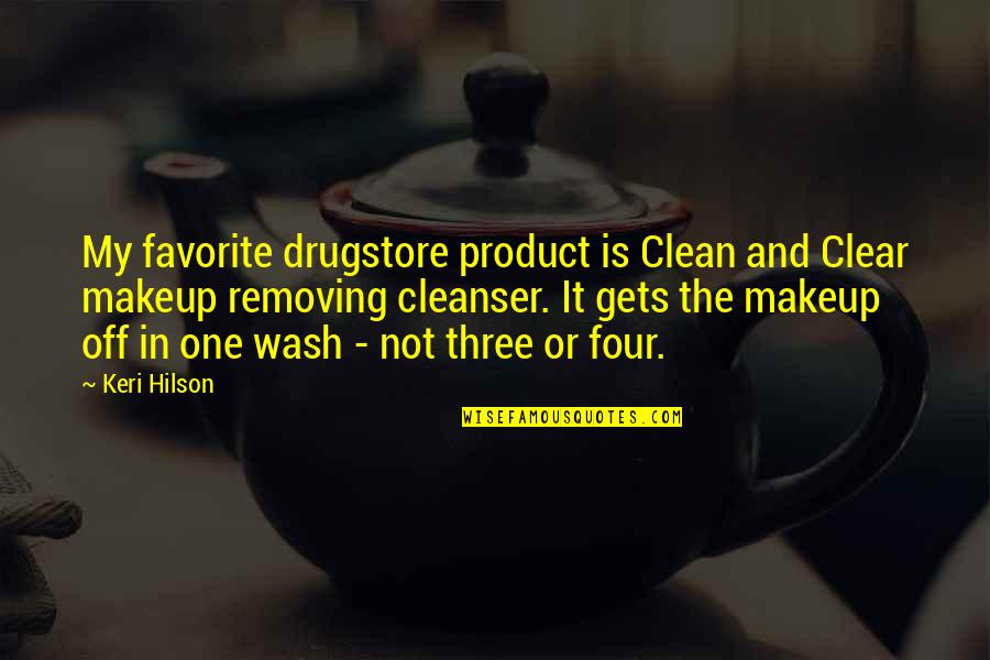 Drugstore Quotes By Keri Hilson: My favorite drugstore product is Clean and Clear