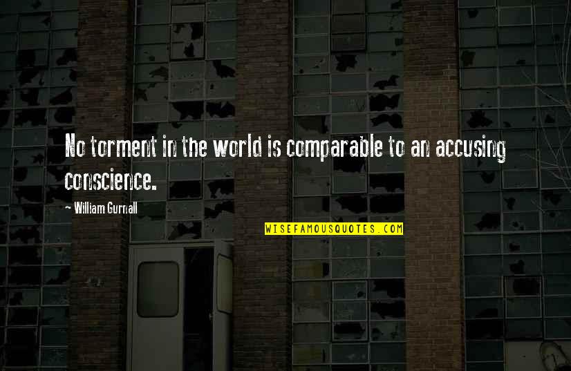 Drumheller Dinosaur Quotes By William Gurnall: No torment in the world is comparable to