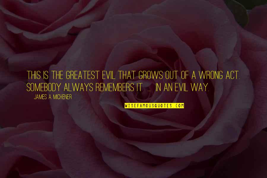 Drunk Idiot Quotes By James A. Michener: This is the greatest evil that grows out Drunk Idiot Quotes By James A. Michener: This is the greatest evil that grows out