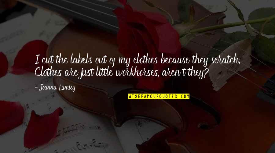 Drzwi Zewnetrzne Quotes By Joanna Lumley: I cut the labels out of my clothes Drzwi Zewnetrzne Quotes By Joanna Lumley: I cut the labels out of my clothes