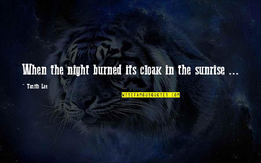 Dtst Stock Quotes By Tanith Lee: When the night burned its cloak in the
