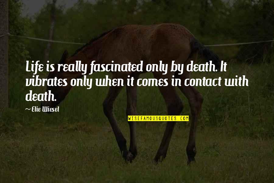 Dtvsv Quotes By Elie Wiesel: Life is really fascinated only by death. It Dtvsv Quotes By Elie Wiesel: Life is really fascinated only by death. It