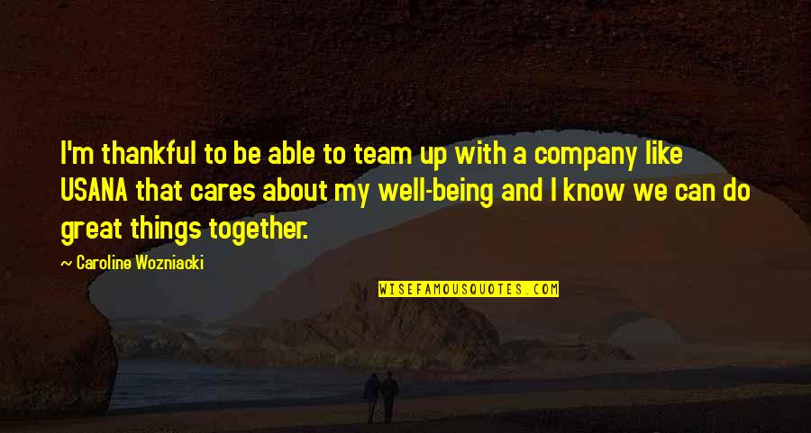 Dubdub App Quotes By Caroline Wozniacki: I'm thankful to be able to team up Dubdub App Quotes By Caroline Wozniacki: I'm thankful to be able to team up