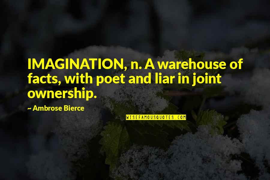 Duchemin Family Quotes By Ambrose Bierce: IMAGINATION, n. A warehouse of facts, with poet