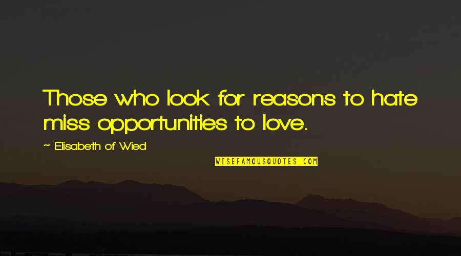 Duchy Of Nassau Quotes By Elisabeth Of Wied: Those who look for reasons to hate miss Duchy Of Nassau Quotes By Elisabeth Of Wied: Those who look for reasons to hate miss