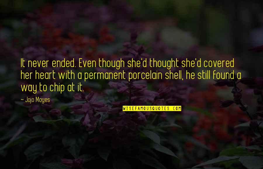 Duffel Quotes By Jojo Moyes: It never ended. Even though she'd thought she'd Duffel Quotes By Jojo Moyes: It never ended. Even though she'd thought she'd