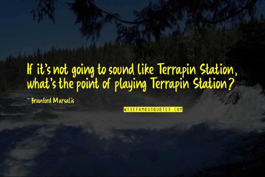 Duhamel And Fergie Quotes By Branford Marsalis: If it's not going to sound like Terrapin Duhamel And Fergie Quotes By Branford Marsalis: If it's not going to sound like Terrapin