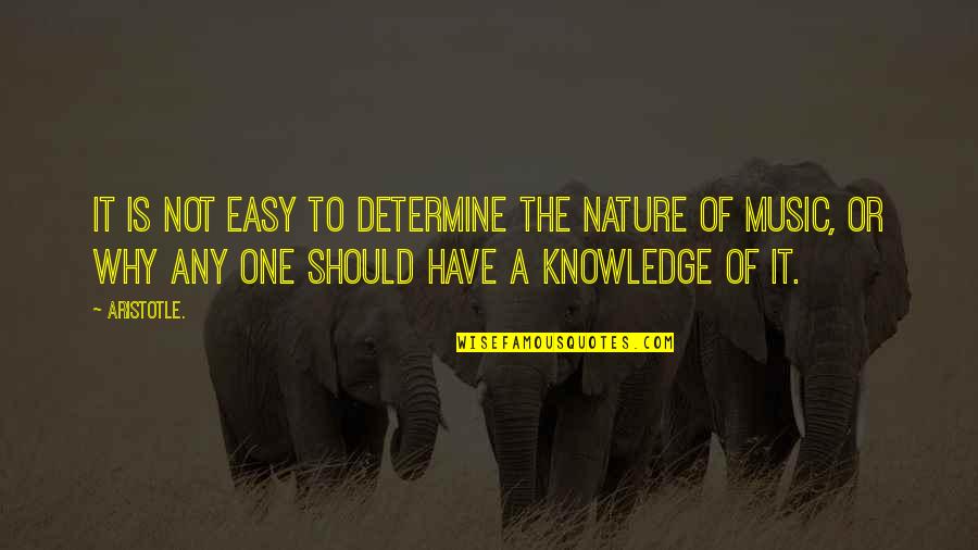 Dukh Bhare Quotes By Aristotle.: It is not easy to determine the nature
