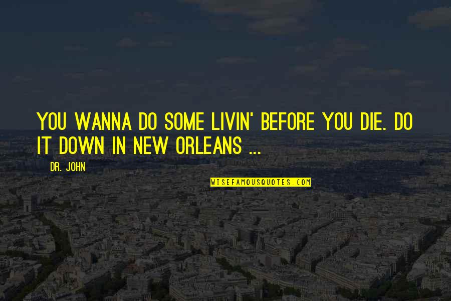 Dukhon Taxes Quotes By Dr. John: You wanna do some livin' before you die.