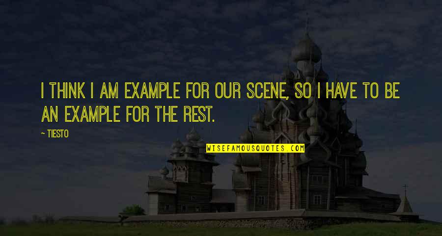 Dumanet Quotes By Tiesto: I think I am example for our scene,