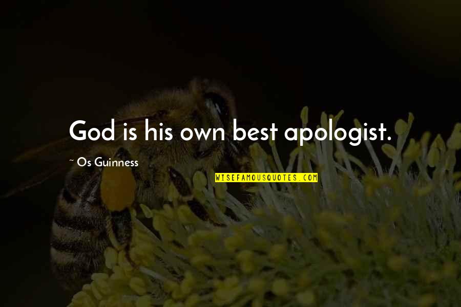 Duncan Thickett Quotes By Os Guinness: God is his own best apologist.