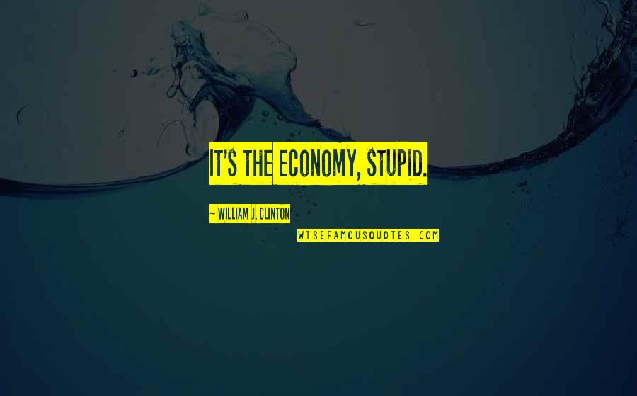 Dunford Bakery Quotes By William J. Clinton: It's the economy, stupid. Dunford Bakery Quotes By William J. Clinton: It's the economy, stupid.