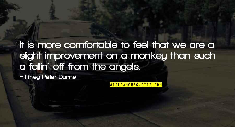 Dunne Quotes By Finley Peter Dunne: It is more comfortable to feel that we